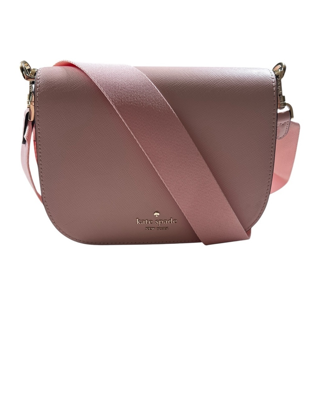 kate spade Pink Crossbody Bag with Gold Hardware